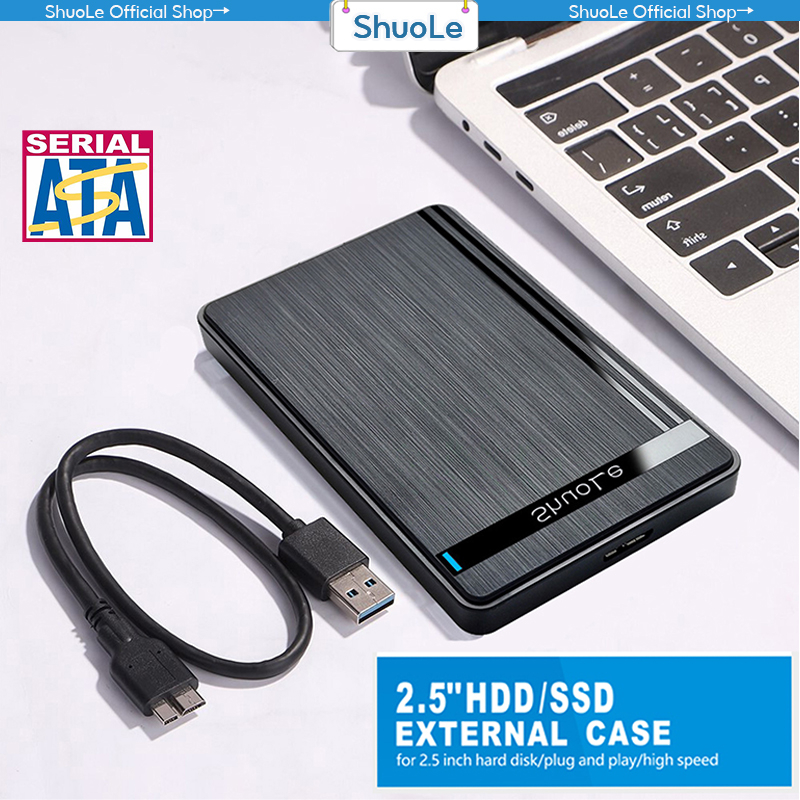 Shuole Hdd Enclosure 2 5 Inch Usb3 0 Type C Hdd Case Sata To Usb 3 0 Hard Drive Disk Sata