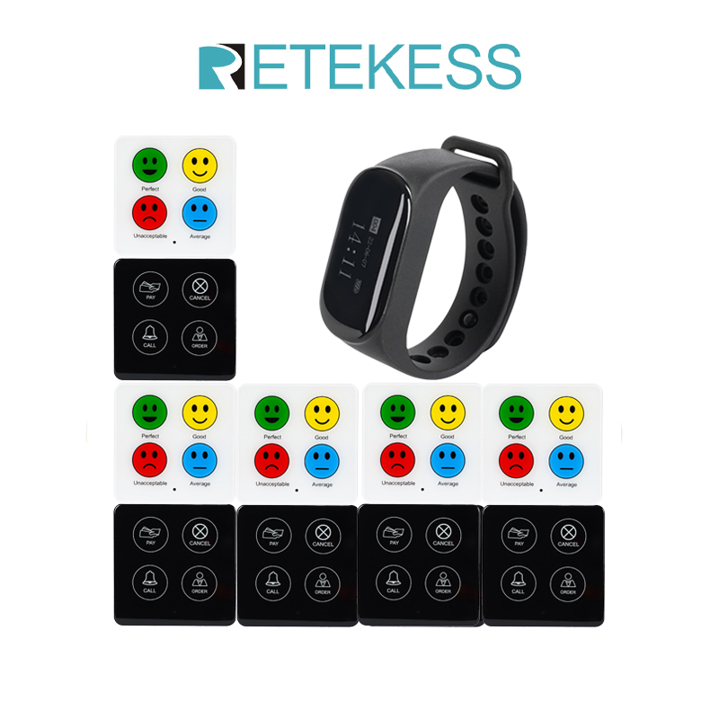 Retekess TD112 Waiter Wireless Calling System Watch Receiver with TD033 ...