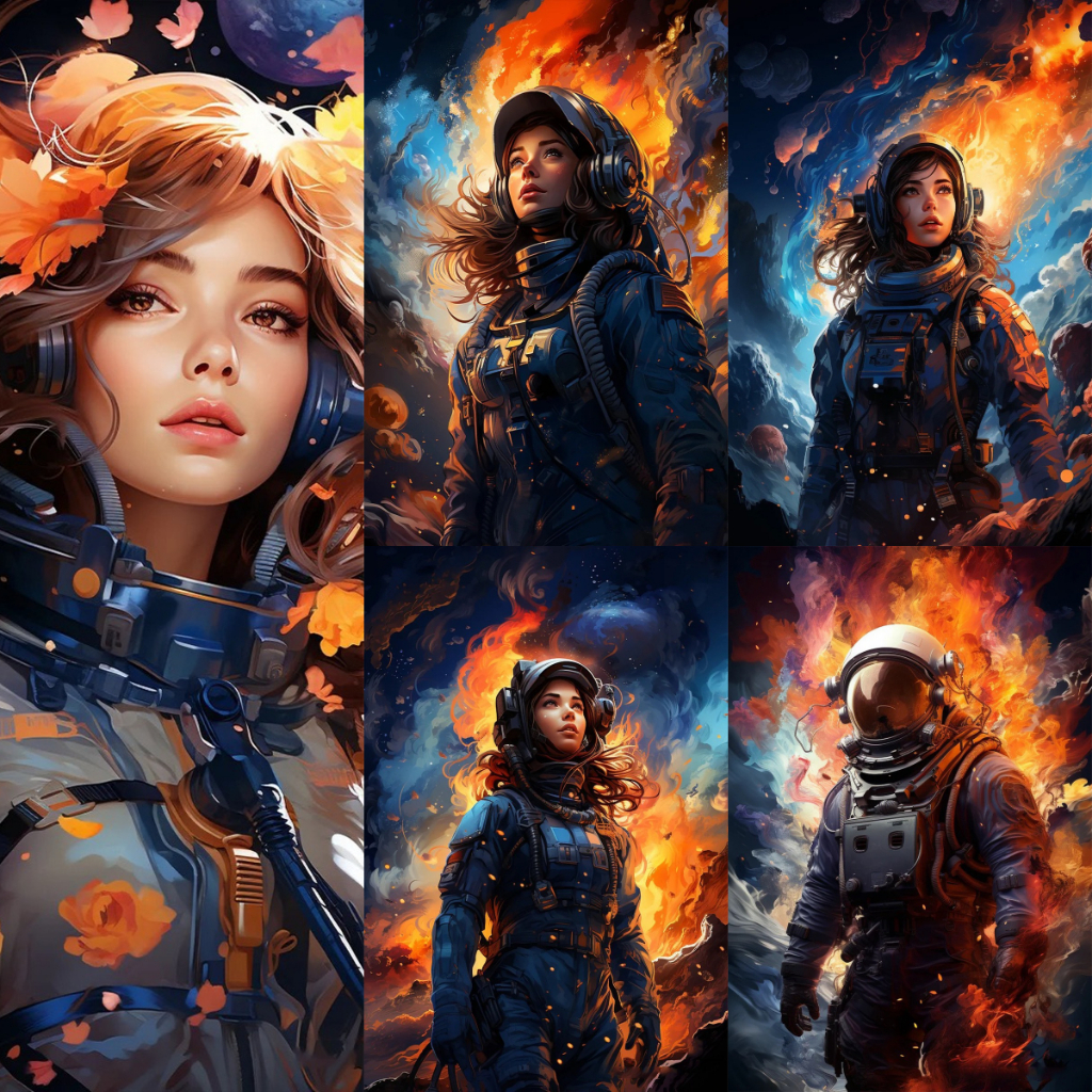 DROFE paint by number astronaut painting by numbers diy painting