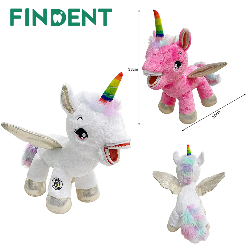 Unicorn toy with sales teeth