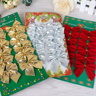 12pcs Christmas Tree Leaves Artificial Flower PACO Gold leaf Christmas  decor flowers