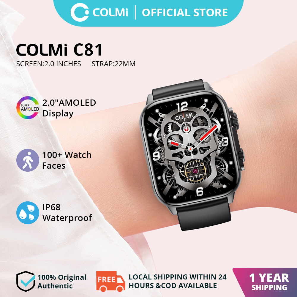 COLMI C81 Smart Watch AMOLED Screen IP68 Waterproof Blood Oxygen 22MM ...
