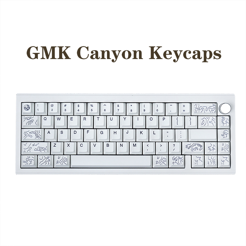GMK Deskr Canyon White 142 Key PBT keycaps Thermal Dye Sublimation