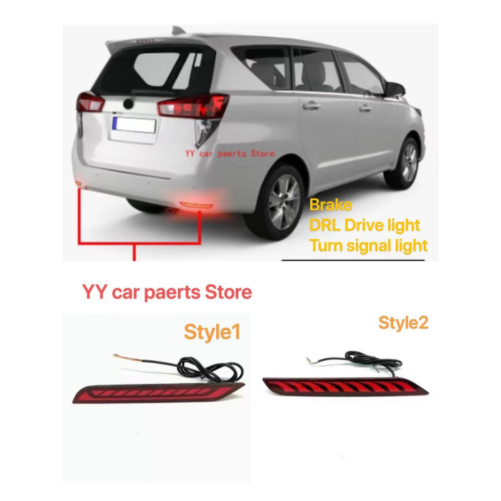1pair For Toyota Innova 2022 2023 Multi-functions Car LED Tail Light ...