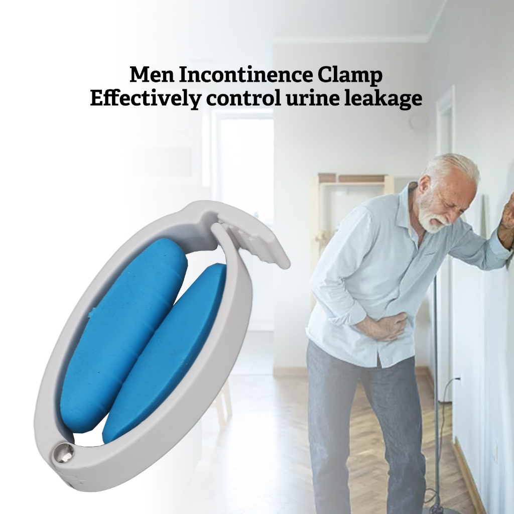 Penile Clamp Men Urine Control Urinary Incontinence Care Soft Silicone Incontinence Clip Male 