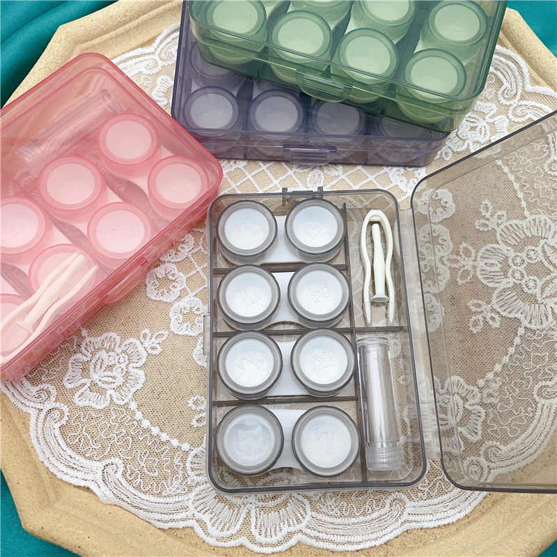 More Contact Lens Case Cosmetic Contact Lens Companion Box Double Box ...