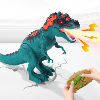 Discovery Kids Remote Control RC T Rex Dinosaur Electronic Toy Action  Figure Moving & Walking Robot w/Roaring Sounds & Chomping Mouth, Realistic