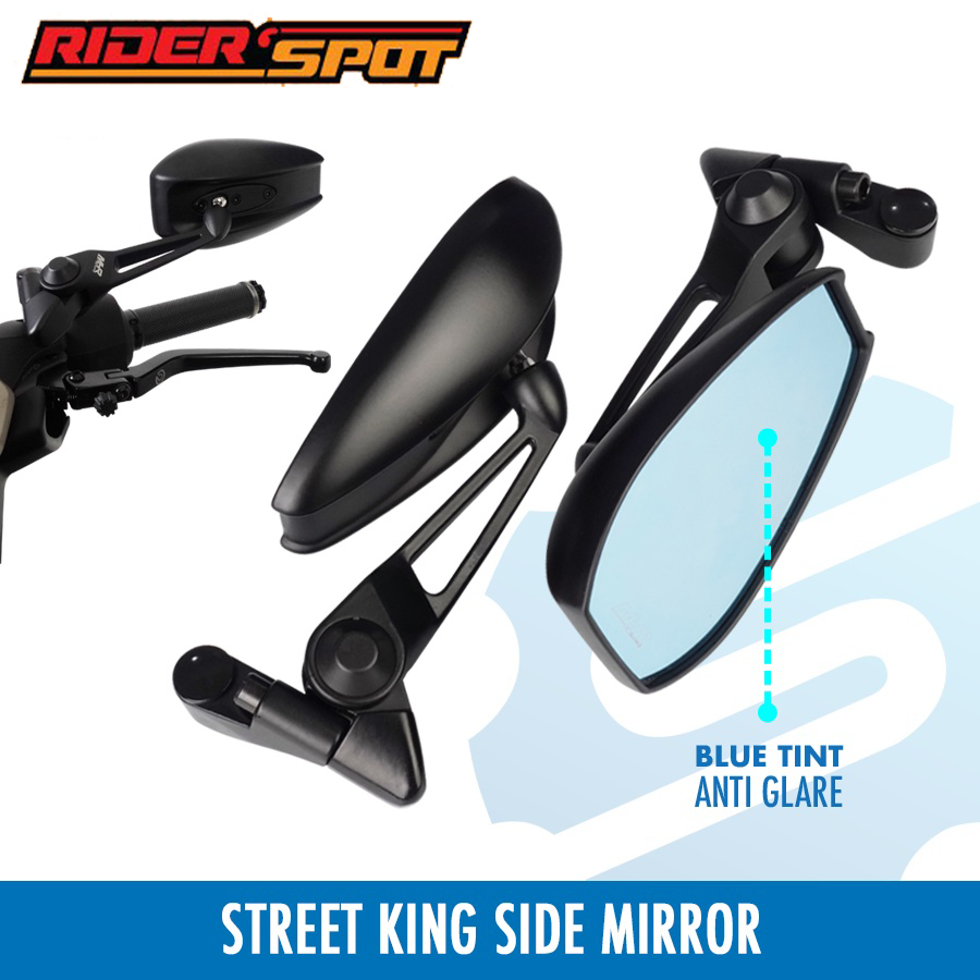 Street King Side Mirror V2 Full Adjustable Blue Lens From Thailand ...