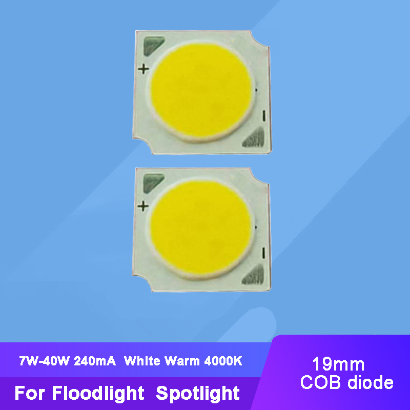 2pcs Small Size Input 240mA 7W - 40W Warm White 4000K LED COB Light ...