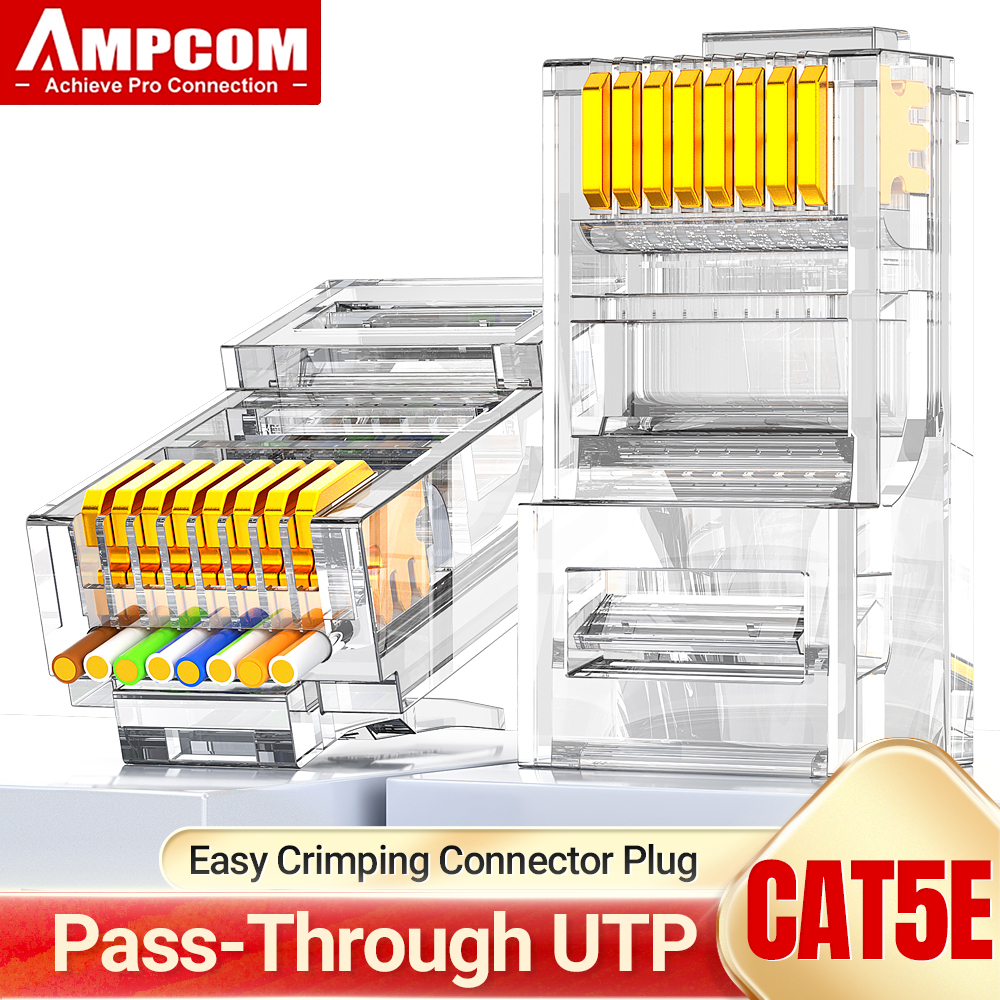 Kit Rj45 AMPCOM Herramienta De Perforación RJ45 Con Gancho De Cable - AM- 918B Pince à Sertir Rj45