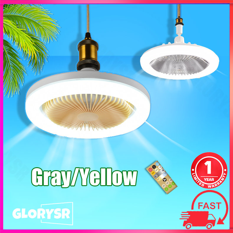COD E27 Ceiling Fan Light With Remote Control LED Ceiling Light ...