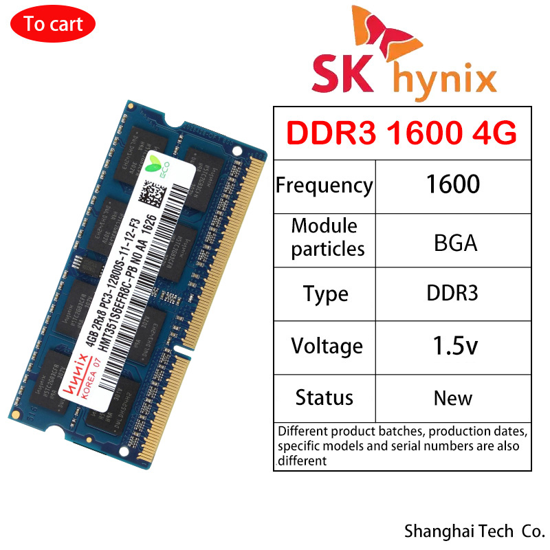 Hmt351s6efr8c Pb Hynix 4gb 2rx8 Pc3 12800s SK Hynix DDR3 DDR3L 2GB