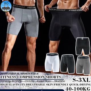 Juiin One-Leg Compression Basketball Cycling pants Leggings GYM Running  bottom fitness shorts men