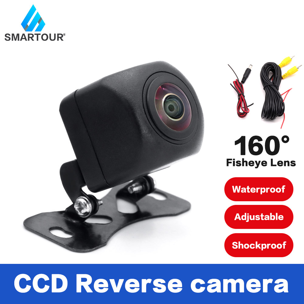 Smartour CCD Vehicle Rear View Camera Car Reverse Black Fisheye Lens ...