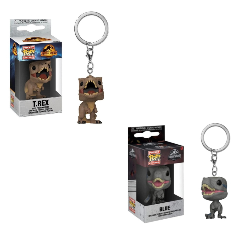 Funko Pop Keychain Jurassic World Dominion T Rex Blue Action Figure Toys Shopee Philippines 