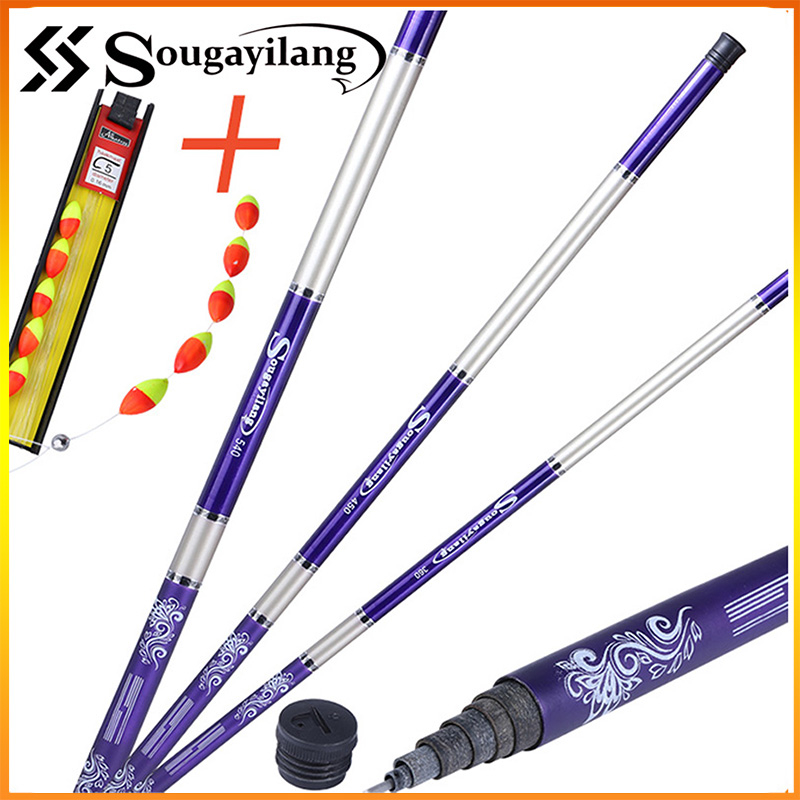 Sougayilang 2.7m 5.4m Fishing Rod Telescopic Portable Fishing Rod For ...
