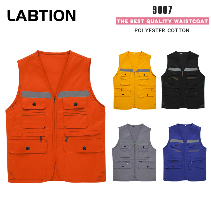 Labtion#G9007#明线反光条多口袋马甲 | Shopee Philippines
