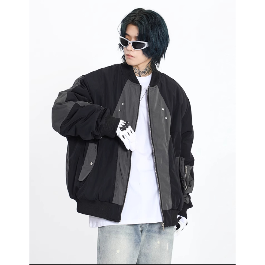 Hawaiian Golden Pineapple Edm Print Men's Bomber Jacket main image 1