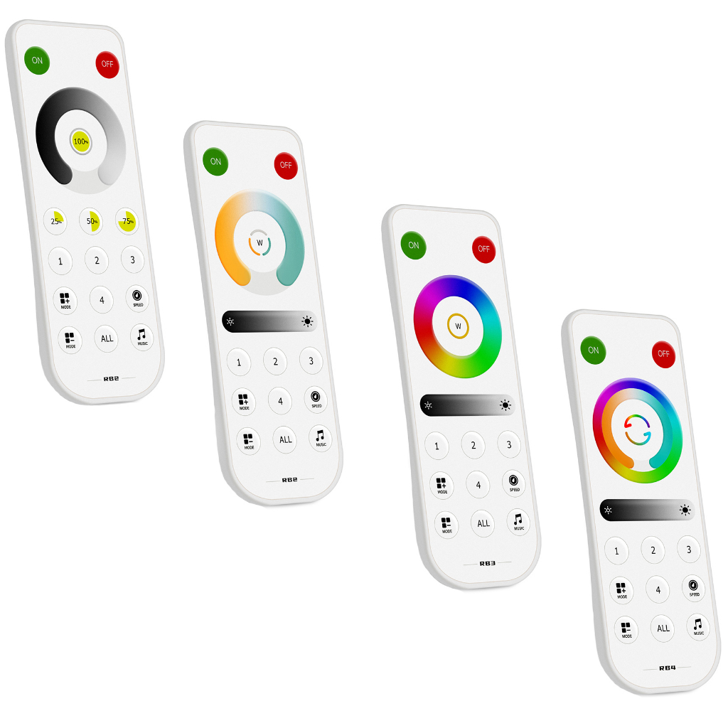 RB1-RB4 2.4GHz RF Remote,Ultrathin Touch Remote for SPI PWM SP63*E/SP53 ...