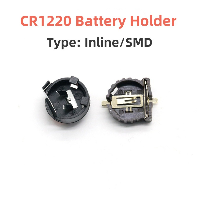 Direct Insertion/Temperature Resistant Patch Gold Plated CR1220 Battery