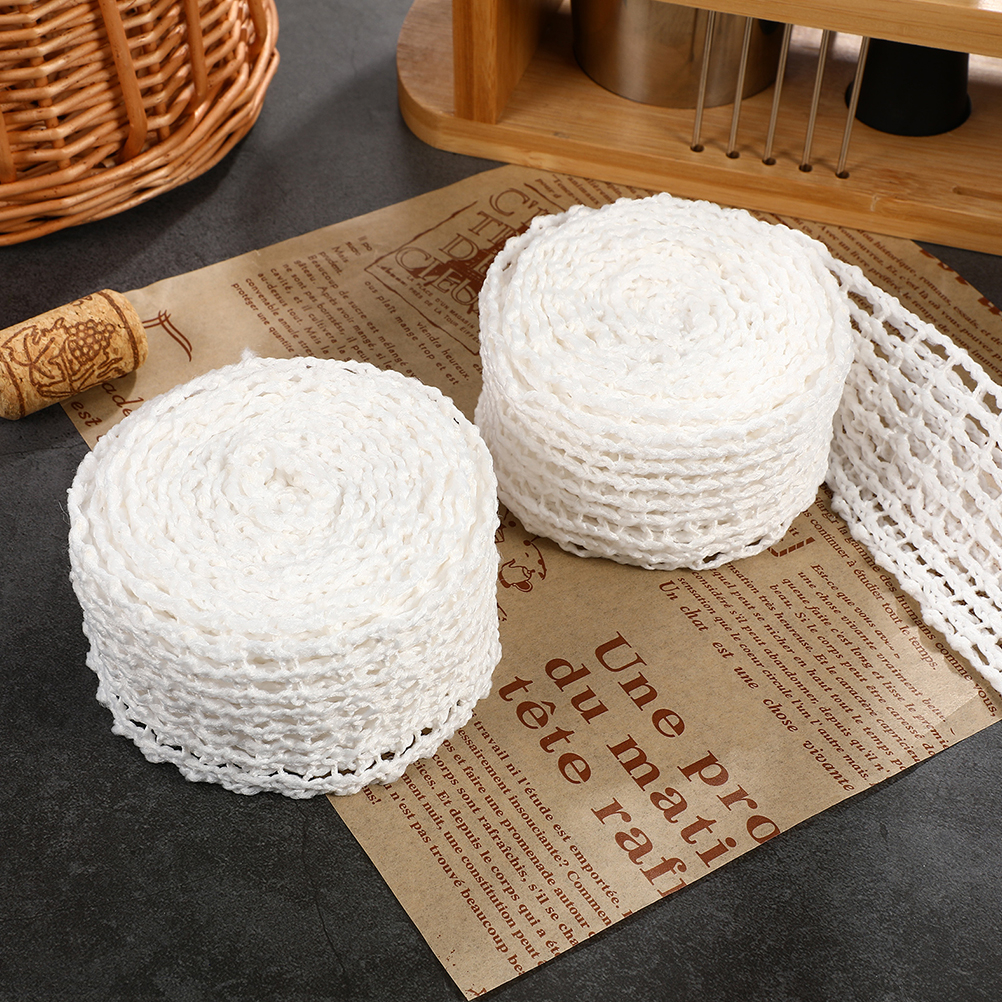 READY STOCK Net Bag 2 Rolls Home Tools Braiding Ham Netting Mesh for Meat Sausage Packaging