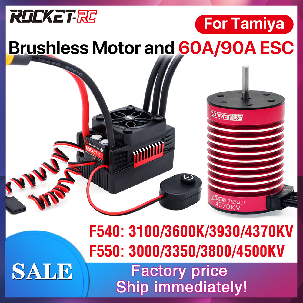 SURPASS HOBBY Rocket-RC 1/10 Brushless Motor And ESC Combo 60A /90A ...