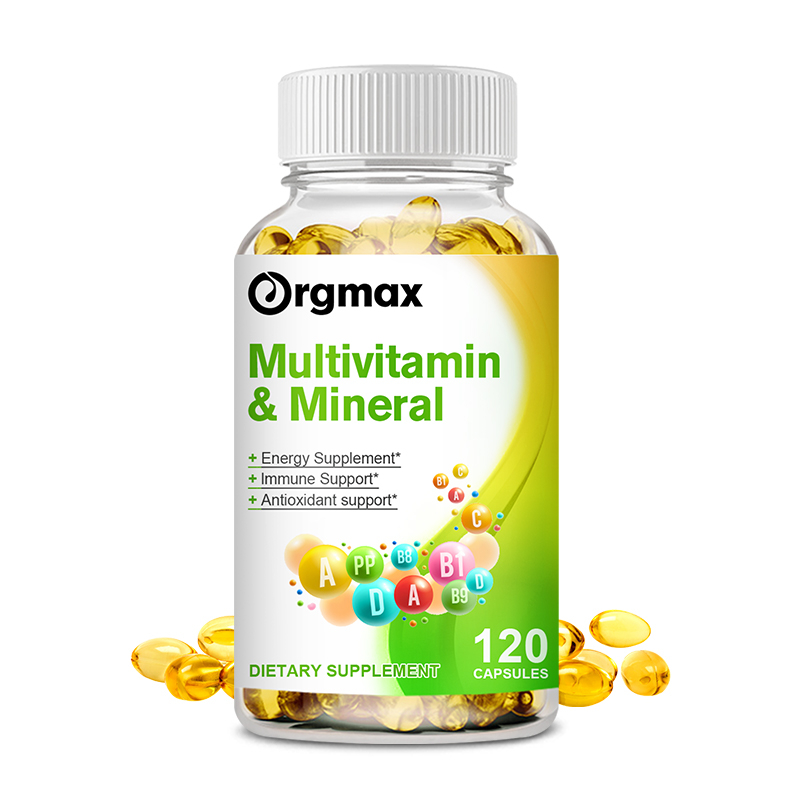 Orgmax Multivitamin & Mineral Capsules Biotin Vitamin A B C D E