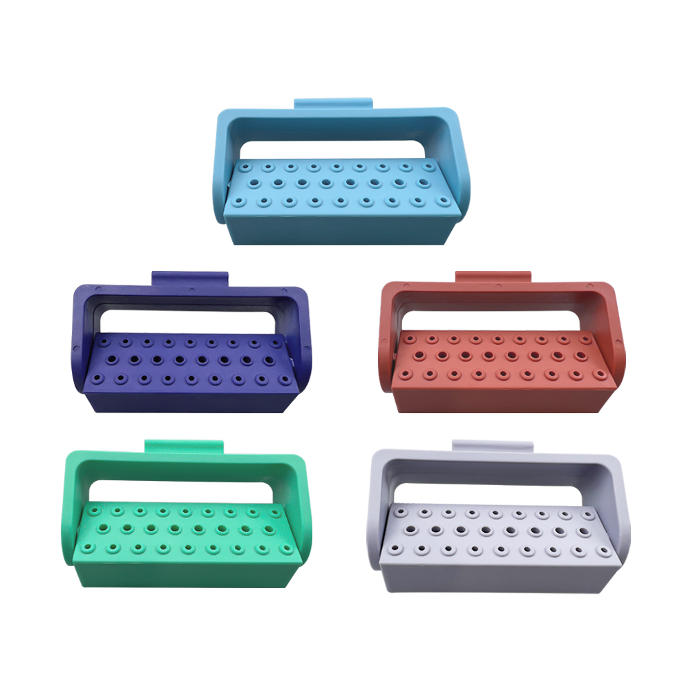 26 Hole Plastic Dental Bur Holder Autoclavable For High/Low Speed Burs