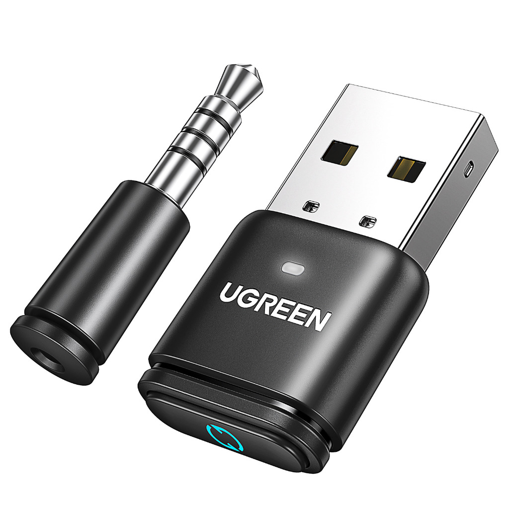 UGREEN USB Bluetooth 5.3 Adapter aptX HD AD Audio Transmitter for Airpods PC Computer PS5 PS4