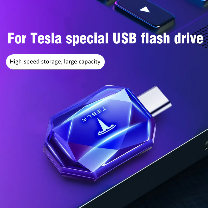 For Tesla new car music USB flash drive model3/y/x/s special Type-C ...