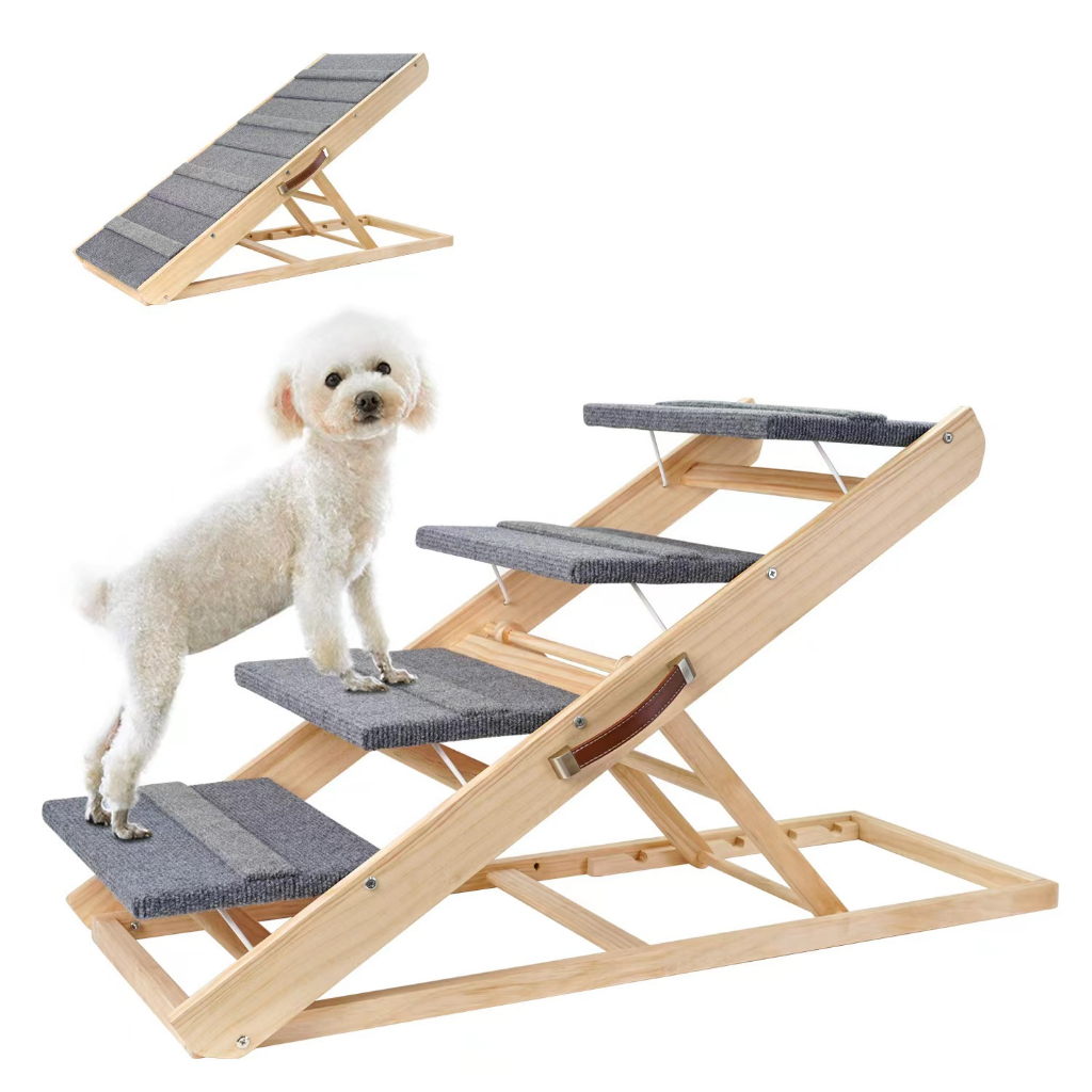 Multifunctional Dog Climbing Ladder Foldable Pet Step Ladder Pet Ramp