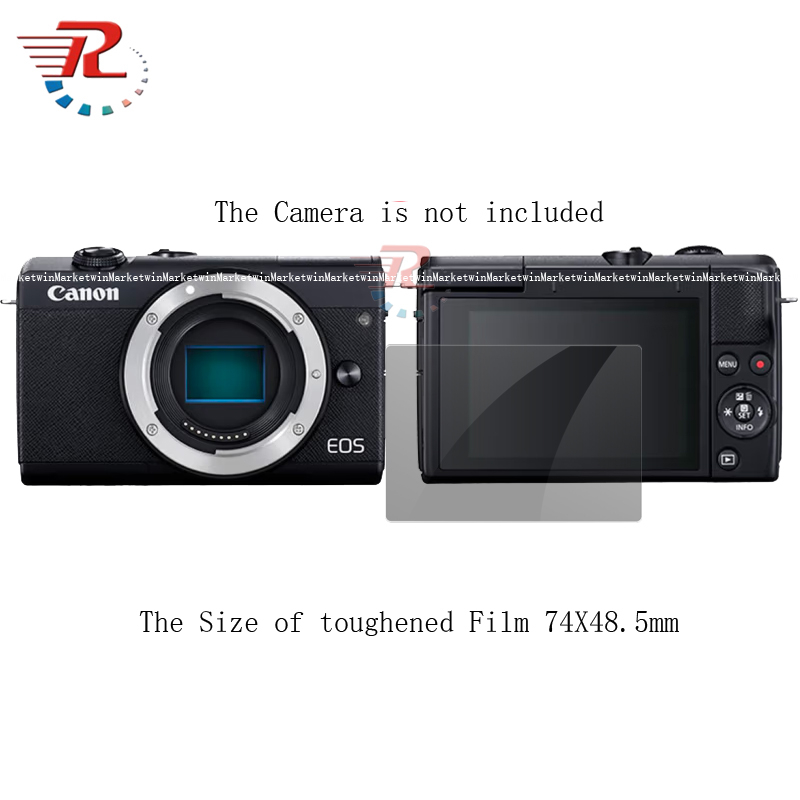 Pellicola In Vetro Ibrido BROTECT AirGlass Per Canon EOS M200: Durezza 9H, Anti-impronta, Made In Germany