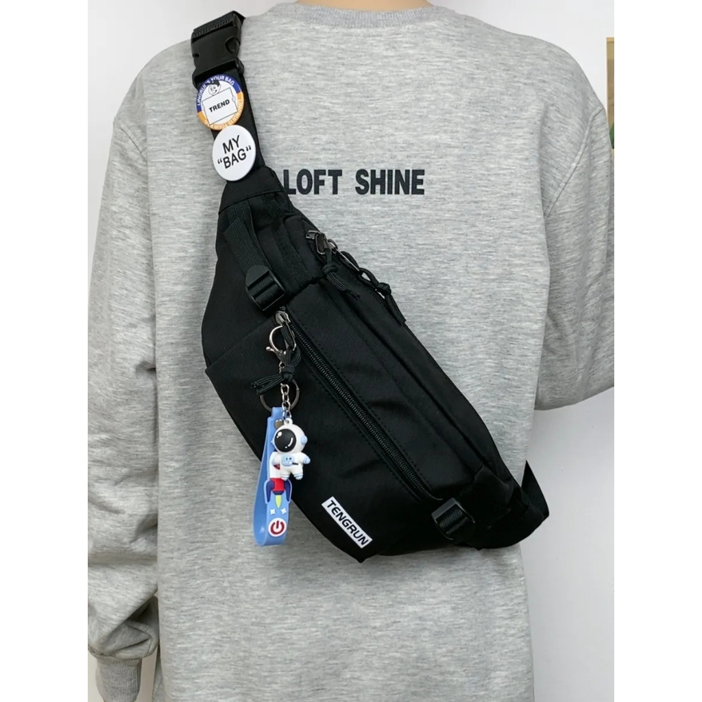 Chest bag for men and women ins trendy brand sports student casual