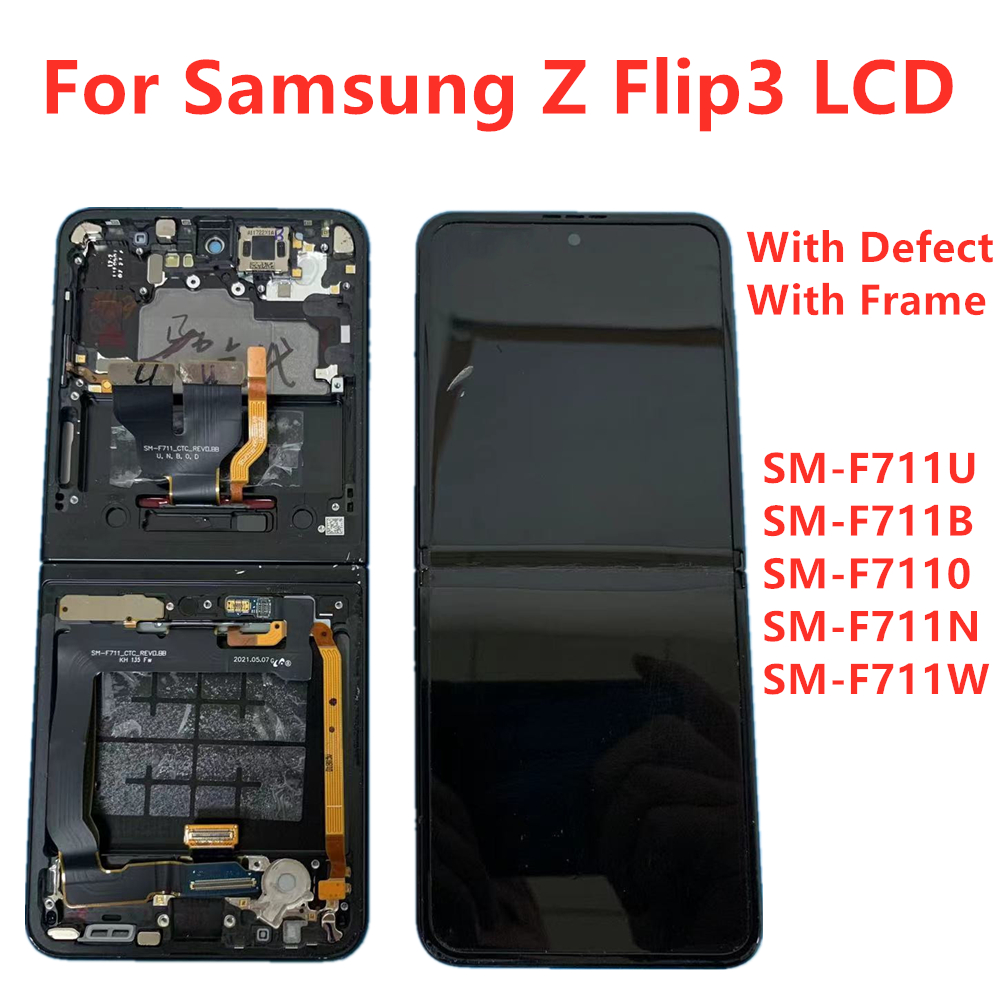 AMOLED Screen For Samsung Galaxy Z Flip3 LCD SM-F711U F711B F7110 ...