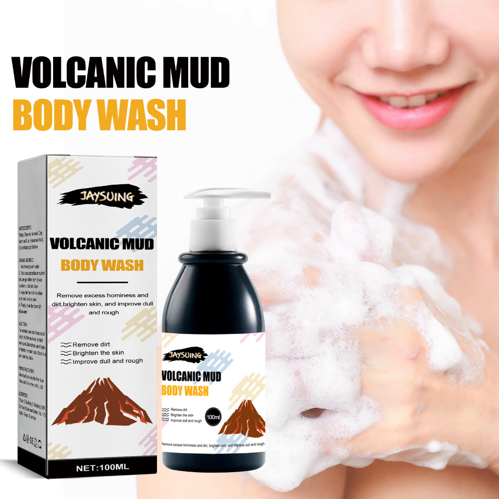 Jaysuing Volcanic Mud Bath Lotion Gentle Cleansing Soften Skin Surface