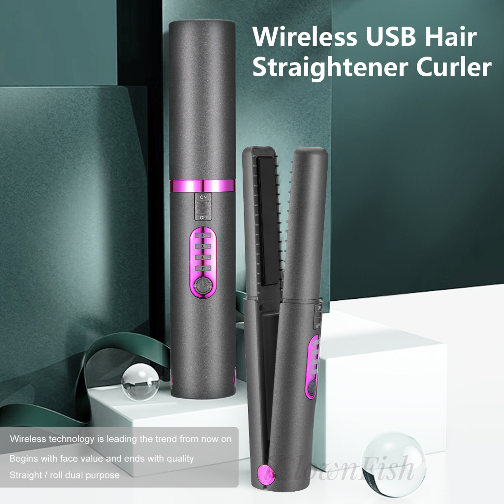 Hair straightener 2024 with rolling cylinder