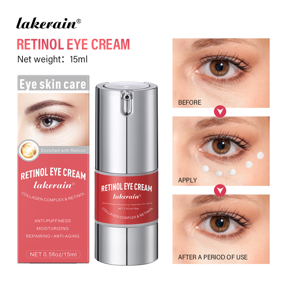 Lakerain Retinol Eye Cream For Dark Circles And Puffiness, Anti Aging