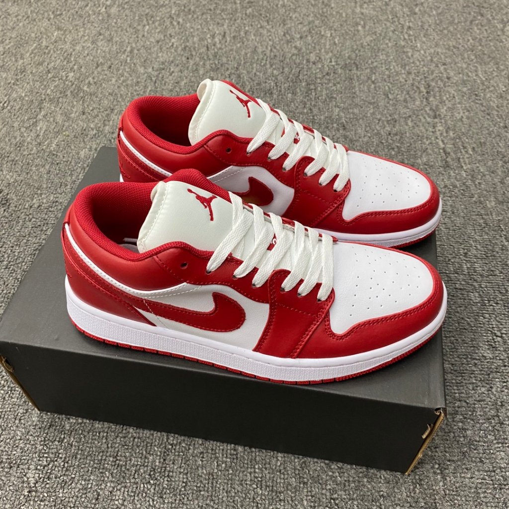 【Physical photos】UA Air Jordan 1 Low “Gym Red” Basketball Shoes For Men