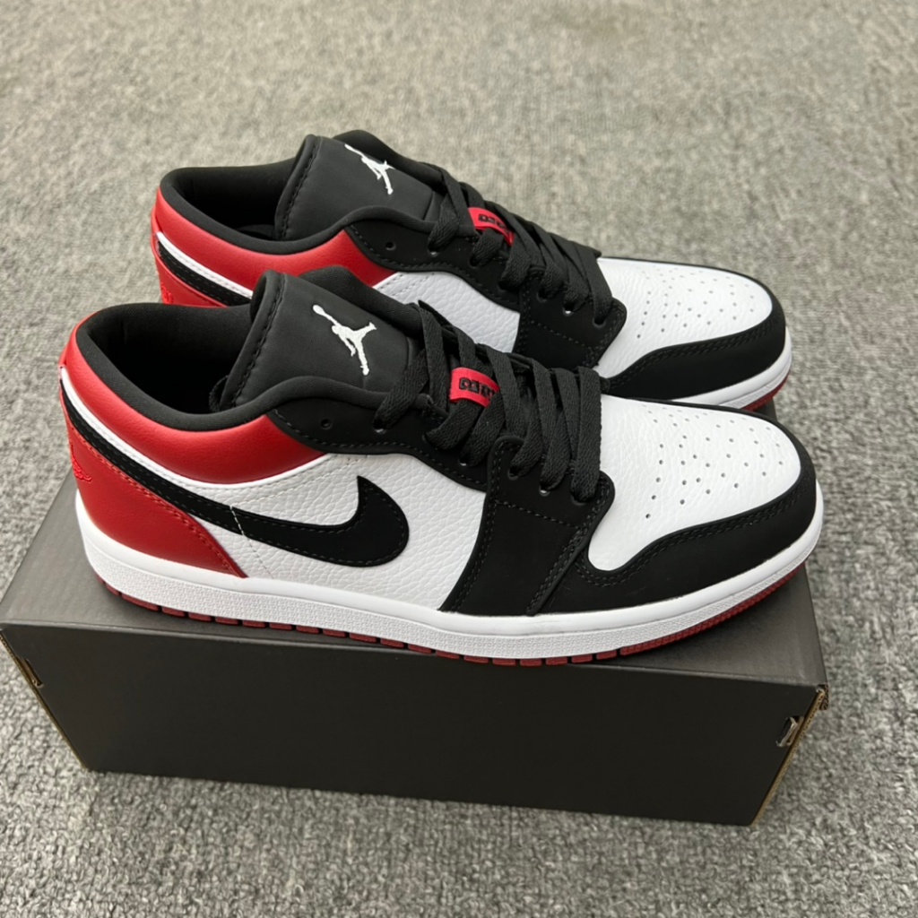 【Physical photos】UA Air Jordan 1 Low “Black Toe” Basketball Shoes For