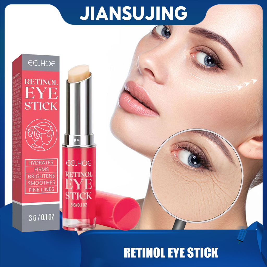EELHOE Retinol Eye Cream AntiWrinkle Retinol Eye Stick Lighten Dark