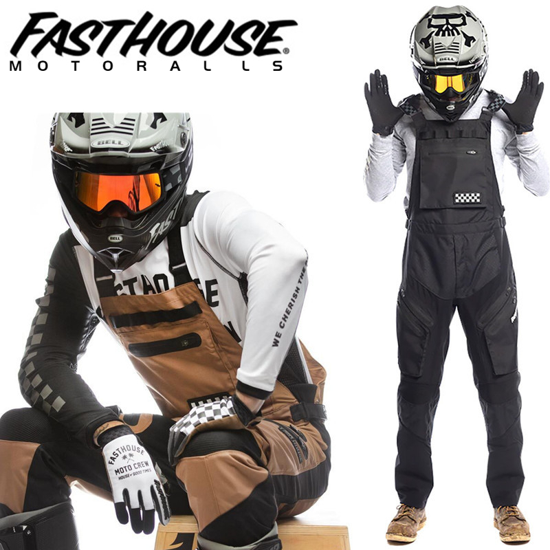 2023 FASTHOUSE MOTORALLS BLACK PANT / OVERALL SET Gear Set MOTORALLS PANT Motocross  Gear Set Motorcycle Racing Pant MX Suit