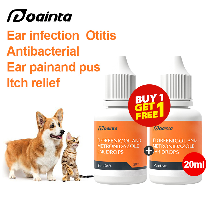 [BUY 1 TAKE 1]PUAINTA Pets Ear Drops for Dogs and Cats Ear Infection