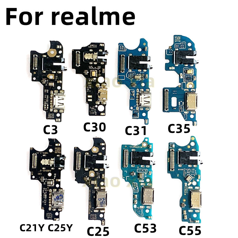 Connecteur De Port De Charge Pour Realme C21Y / C25Y - Microphone Inclus - Pièce De Rechange Neuve