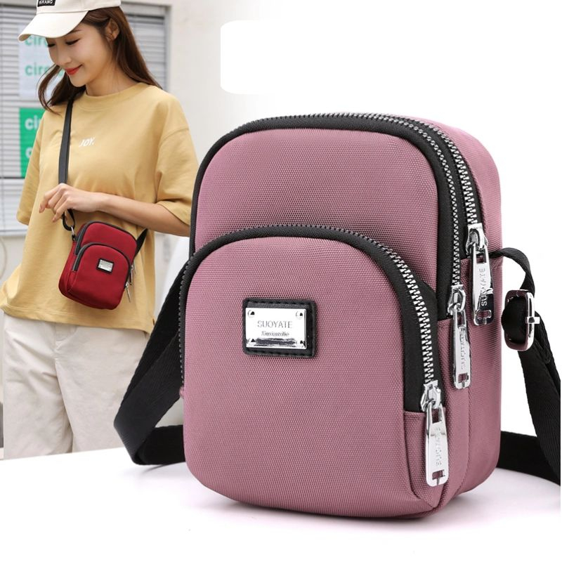 Korean Mini Crossbody Bag Pink Shoulder Bags for Ladies Black Sling Bags  for Women Sale Nylon Waterproof Messenger Bag Hand Bag-58