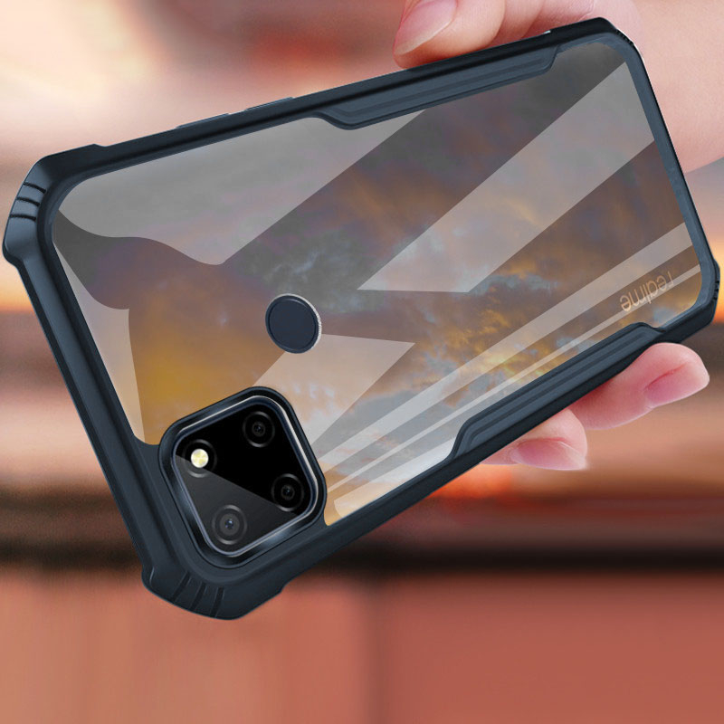 Heavy Duty Transparent Acrylic Shockproof Casing For Realme C25S C12 ...