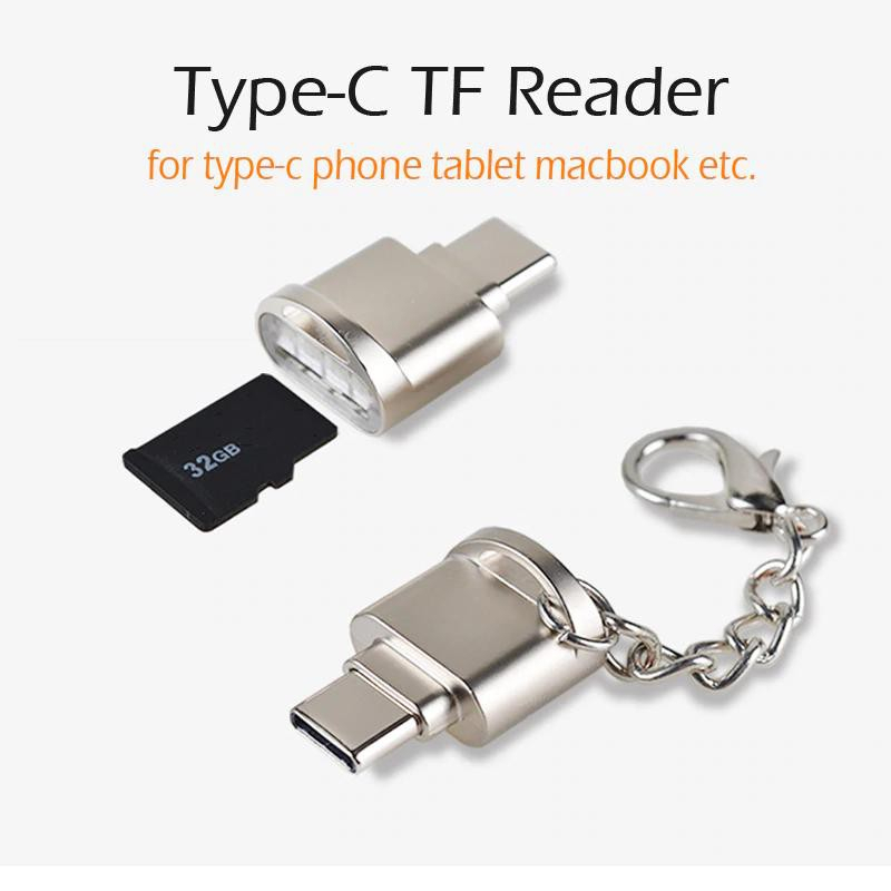 Mini Type C Micro SD TF Memory Card Reader OTG Adapter USB 3.1 Portable ...