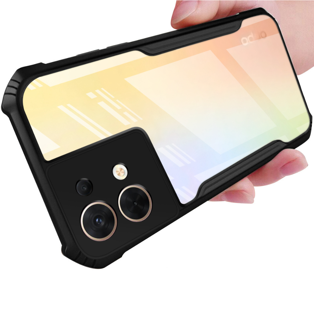 Heavy Duty Transparent Acrylic Shockproof Casing For Oppo Reno 9 8 7 6 ...