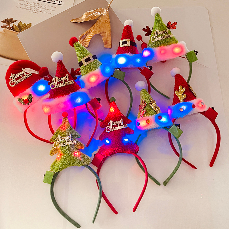 [magpie] 50 Styles Of Christmas Headbands Led With Lights Glowing