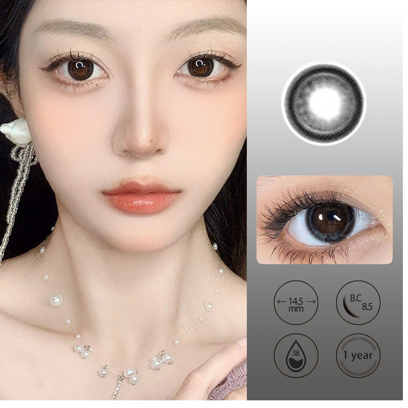 2 Pieces Natural Large Diameter Year Polishing Cosmetic Contact Lenses