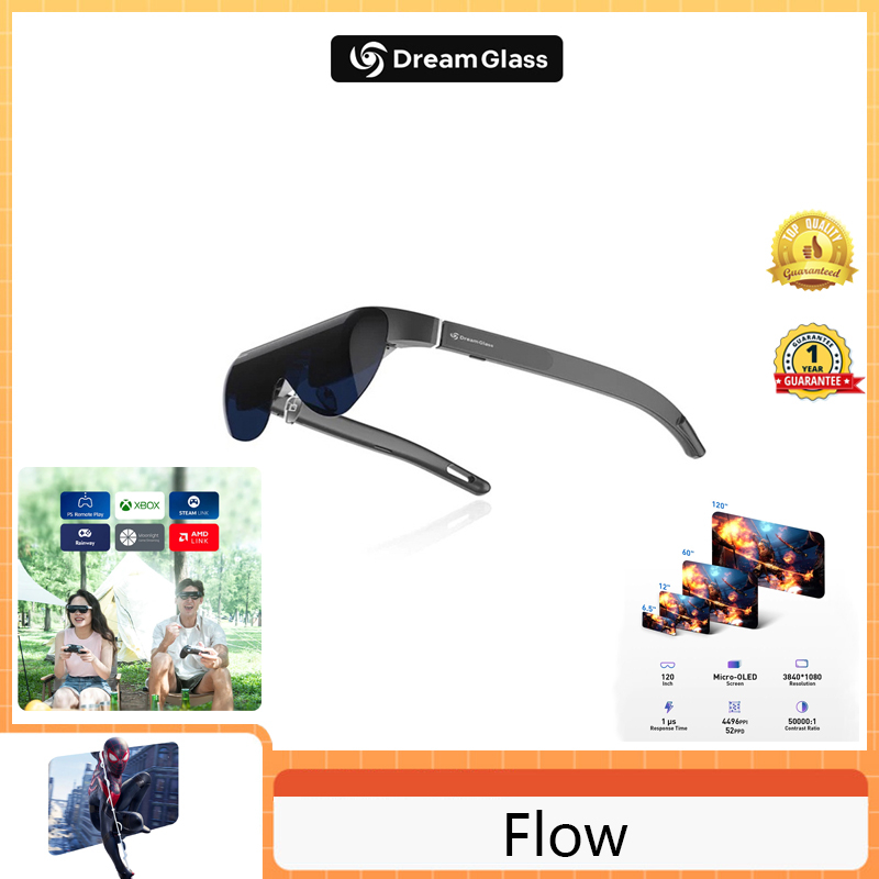 Dream Glass Flow AR 4K, remote control PlayStation, Xbox, PC, remote ...